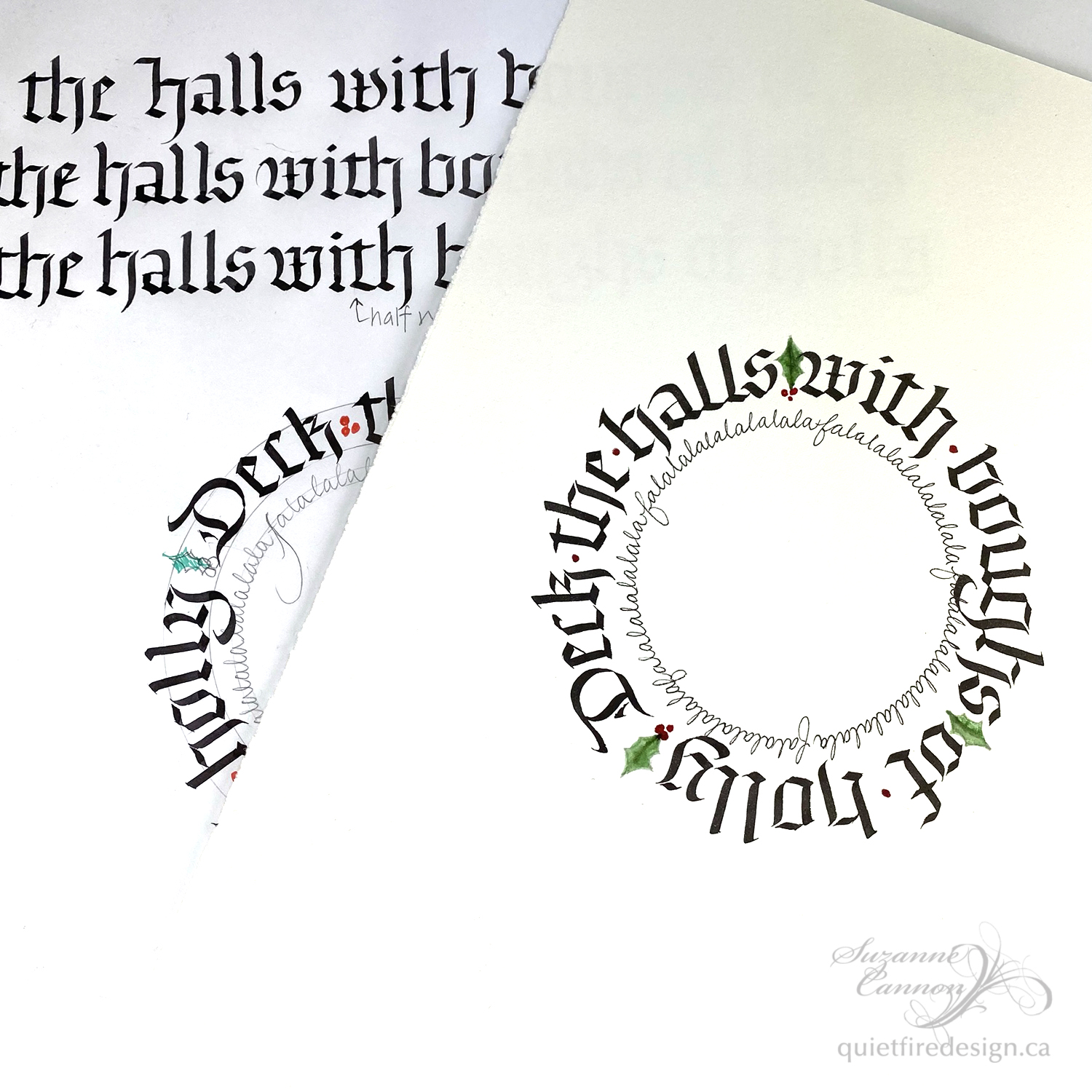 Traditional Cicles Lettering Quietfire School - Lettering in a Circle